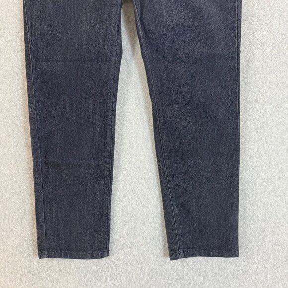 NYDJ Dark Wash Blue Clarissa Ankle Slim Leg Denim Jeans Lift Tuck Size 10 Petite - Picture 4 of 16